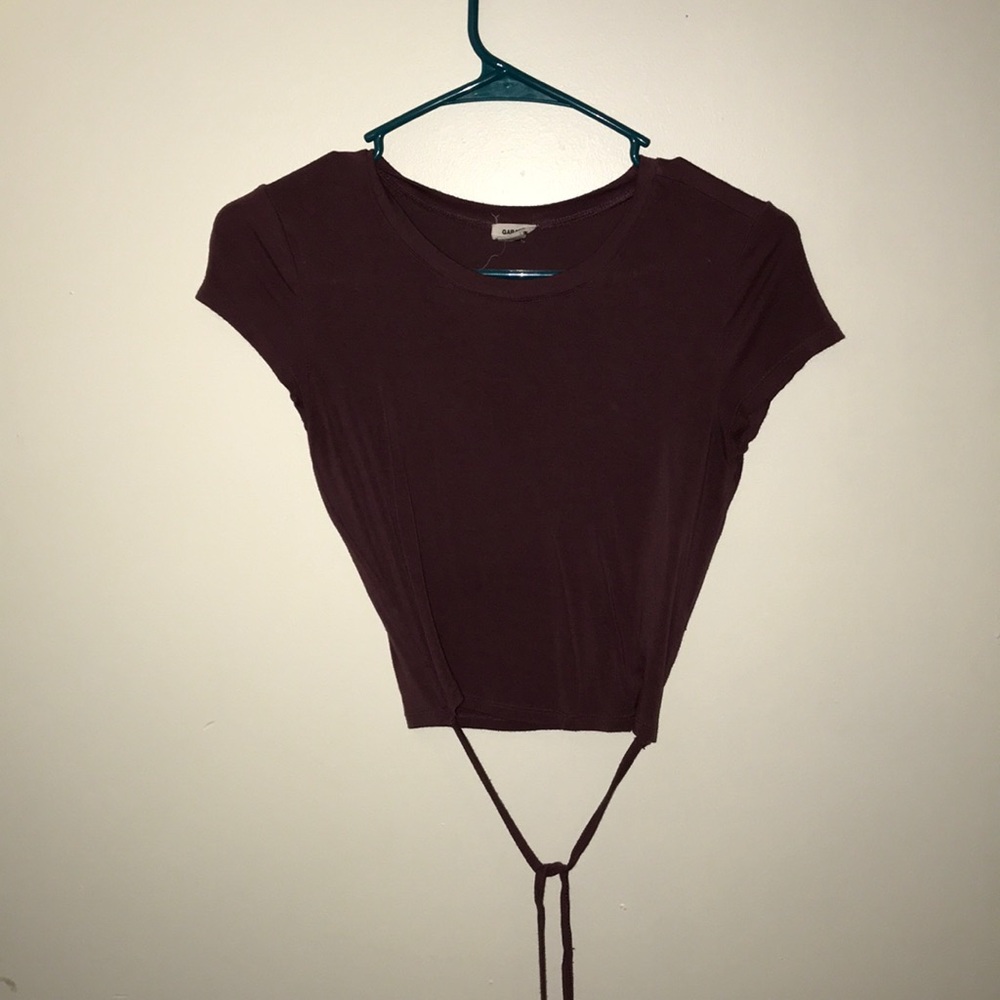 Wrap around crop top